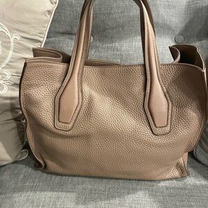 Tod's Dusty Rose/ Dark Beige Leather Bag